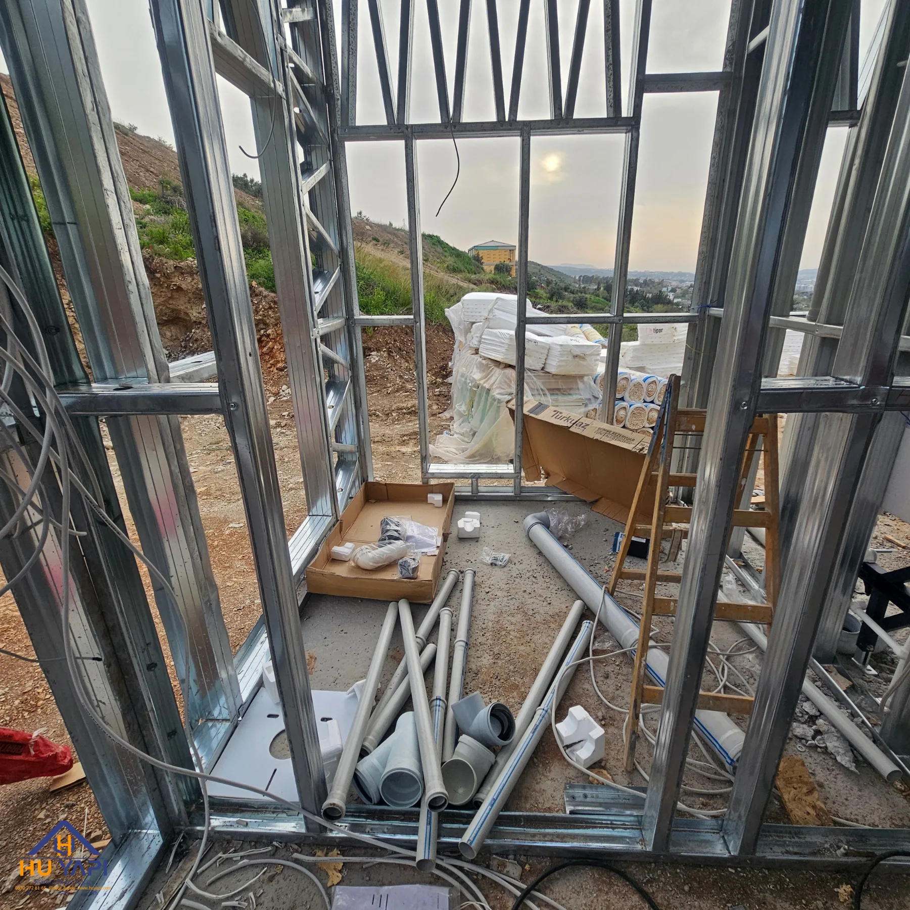 çelik villa 2 katlı 160 metrekare