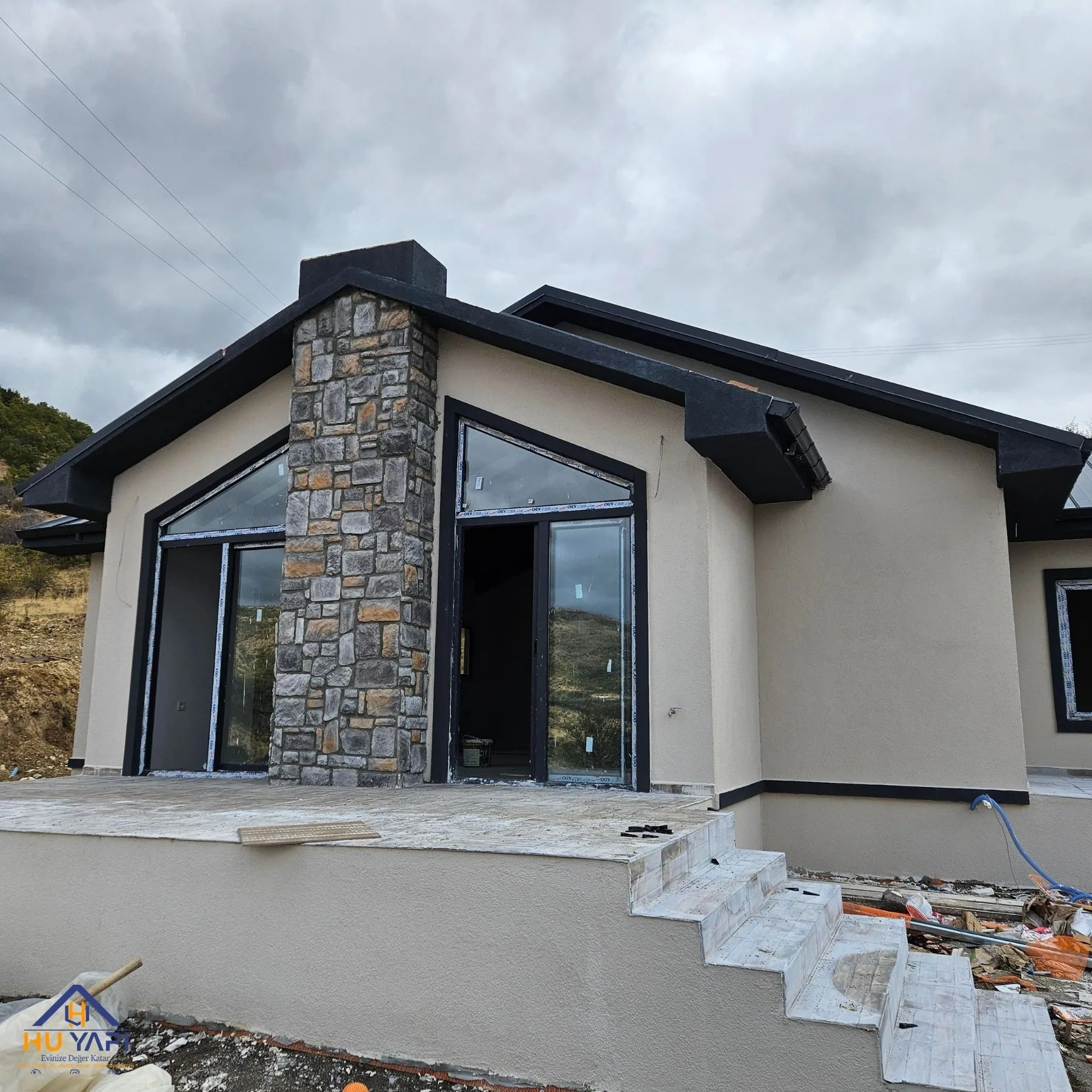 çelik villa 120 metrekare tek katlı