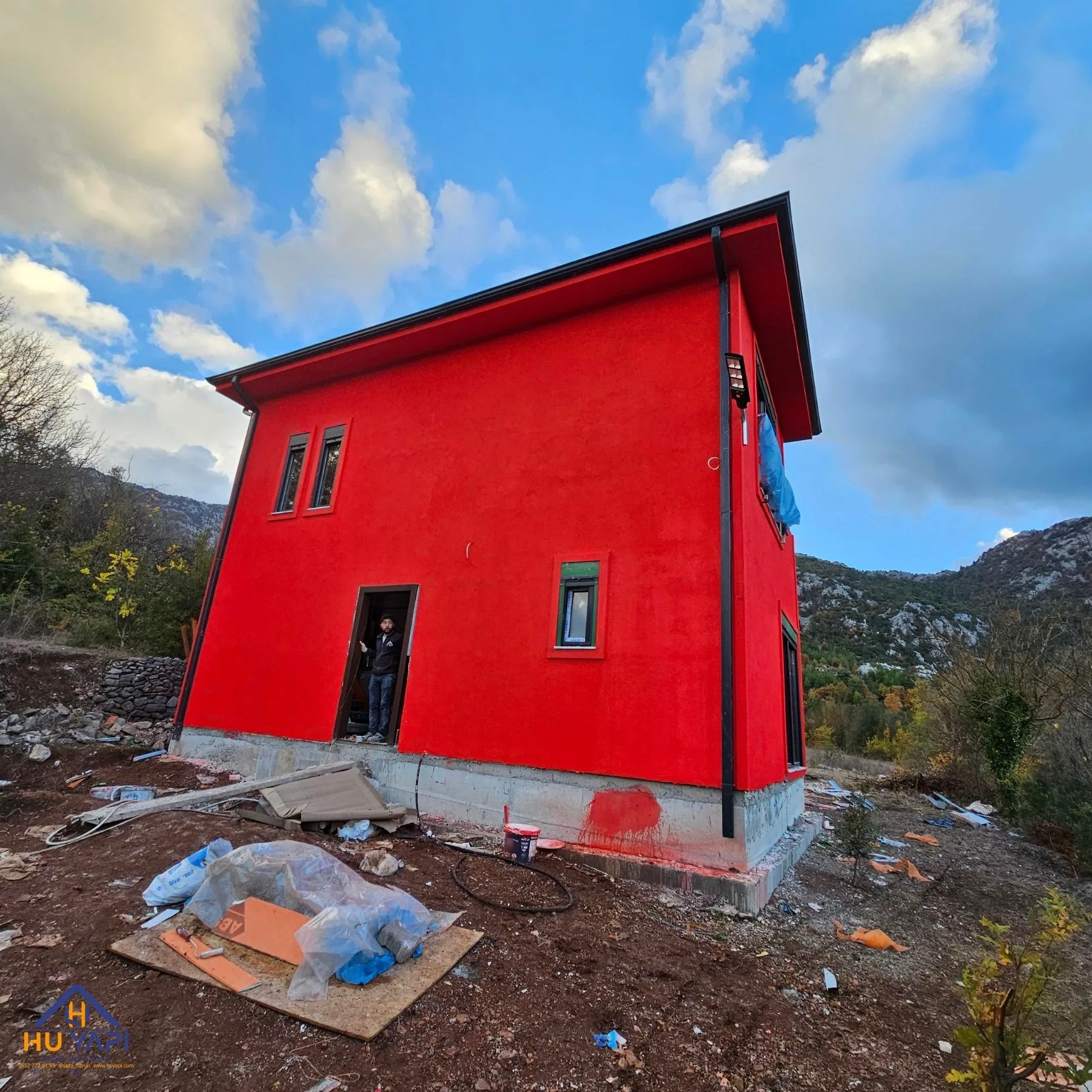 çelik villa 180 metrekare 2katlı